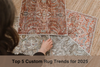 Featuring a 2025 trending custom rug design