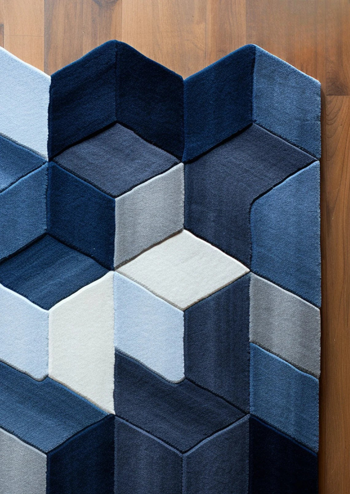 irregular_blue_hand_tufted_rug