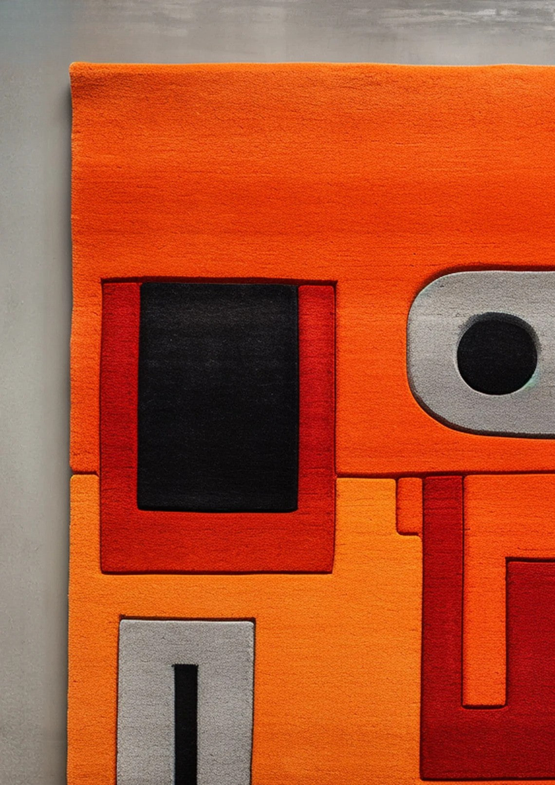 irregular_orange_hand_tufted_rug