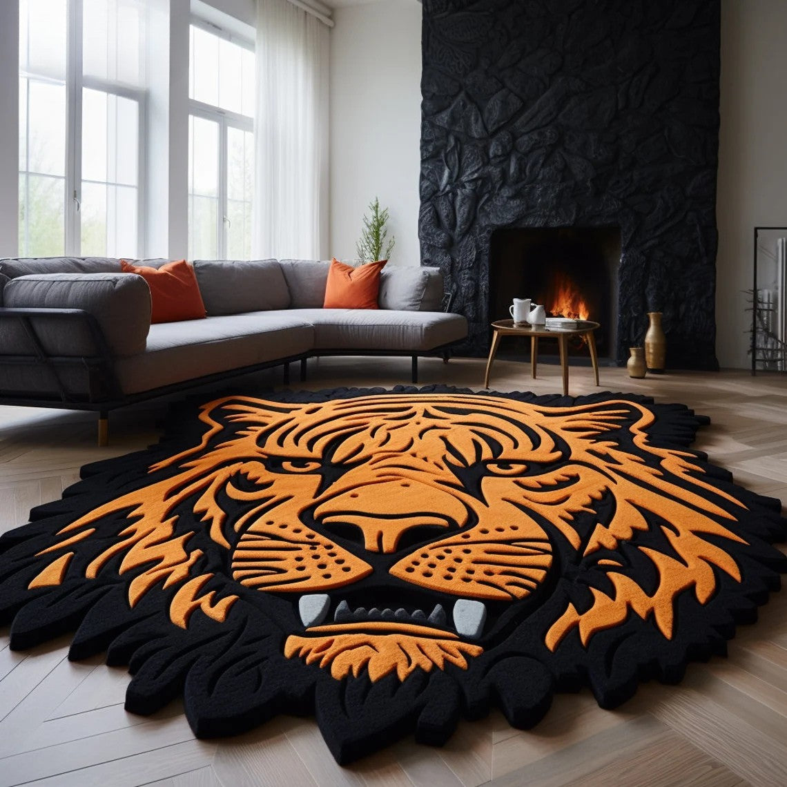 irregular_orange_hand_tufted_rug