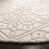 Ivory & beige Round Hand Tufted Carpet