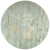 Grey & Gold Round Hand Tufted Carpet