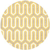 Grey & Beige Round Hand Tufted Carpet