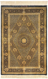 Hand-Knotted Silk Rug