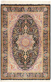Hand-Knotted Silk Rug