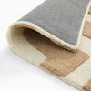 Close-up of rug backing and edge finishing