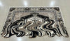 Best-selling melting rug adding vibrant texture to a modern room