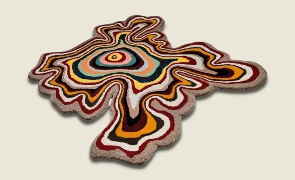 irregular_red_hand_tufted_rug