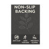 Product label with 'Non-Slip Backing' text and icons