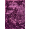 Purple Solid Microfiber&Silk Shaggy Rug