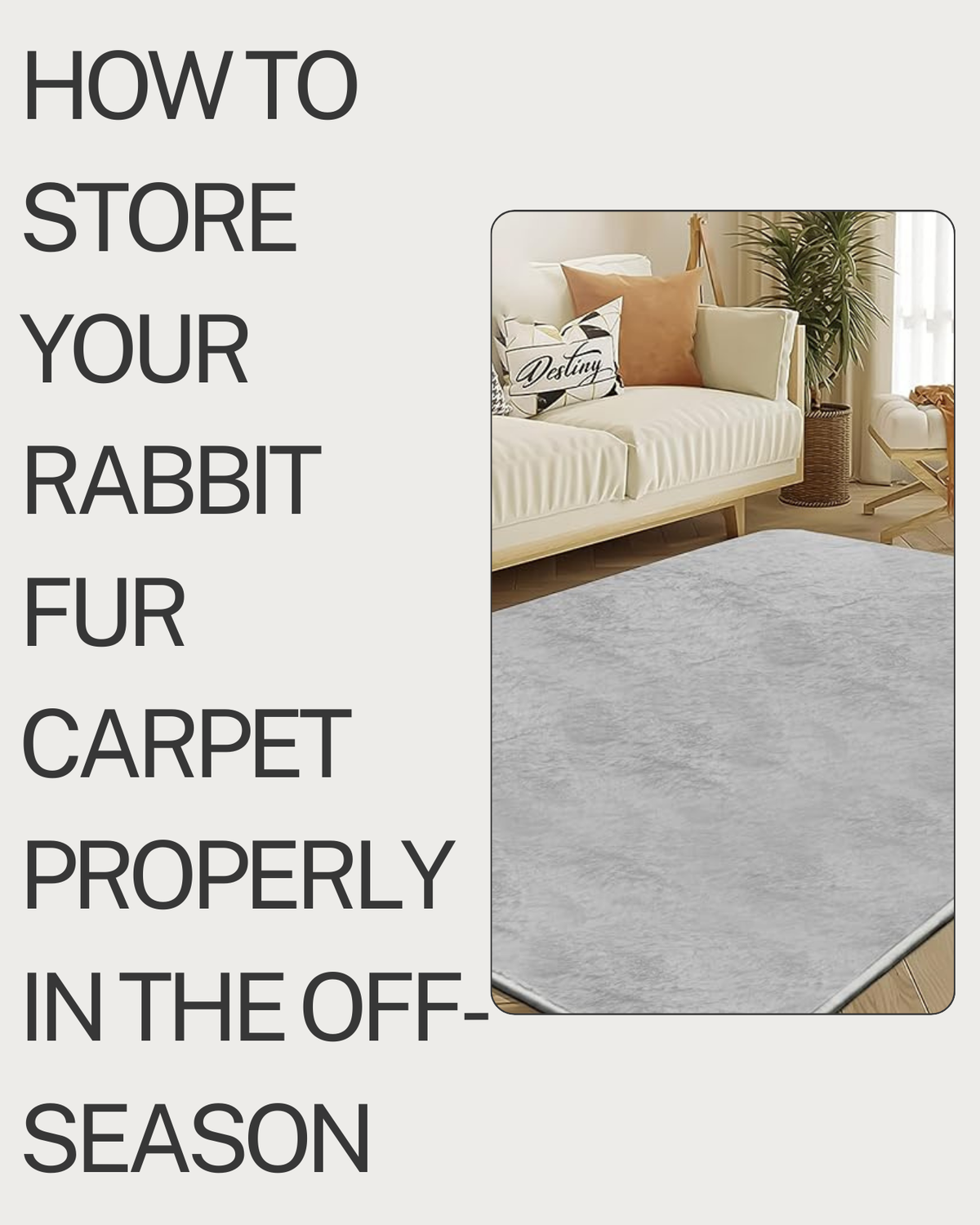 How to Store Your Rabbit Fur Carpet Properly in the Off-Season
