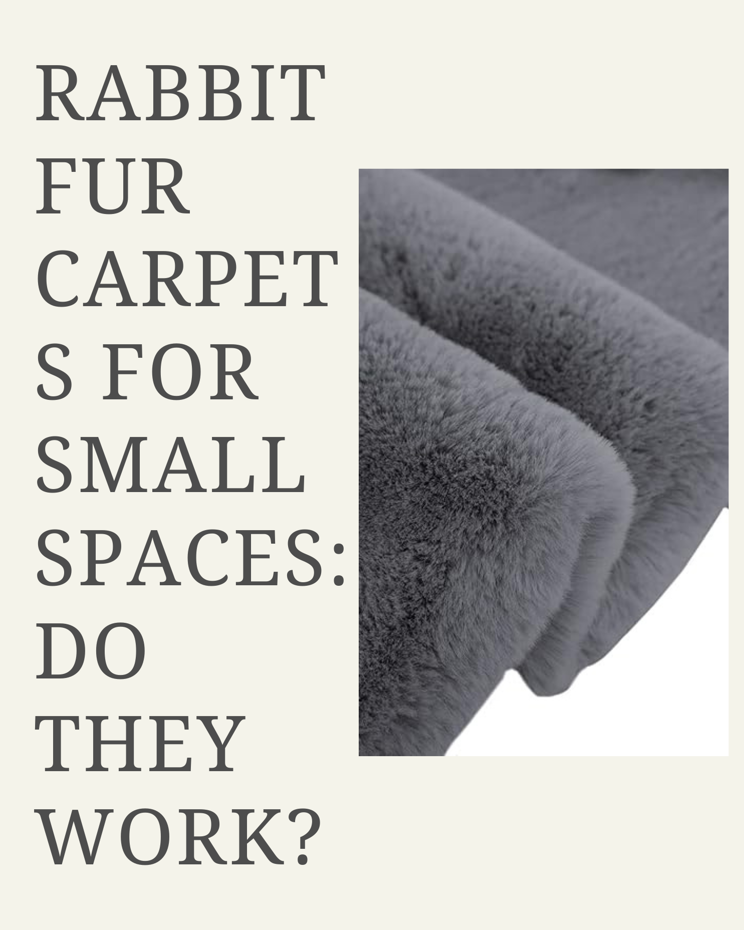 Rabbit Fur Carpets for Small Spaces