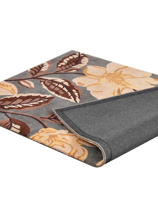 Magnolia Grace Floral Wool Rug