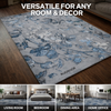 Lino Blue Grey Modern Carpet