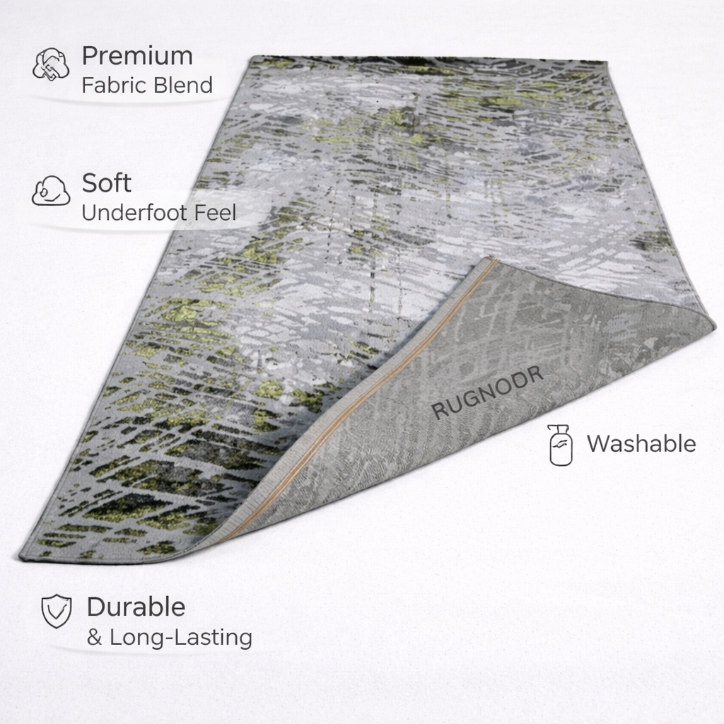 Savo Green Grey Modern Rug