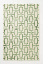 Azula Inspired Green Wool Rug