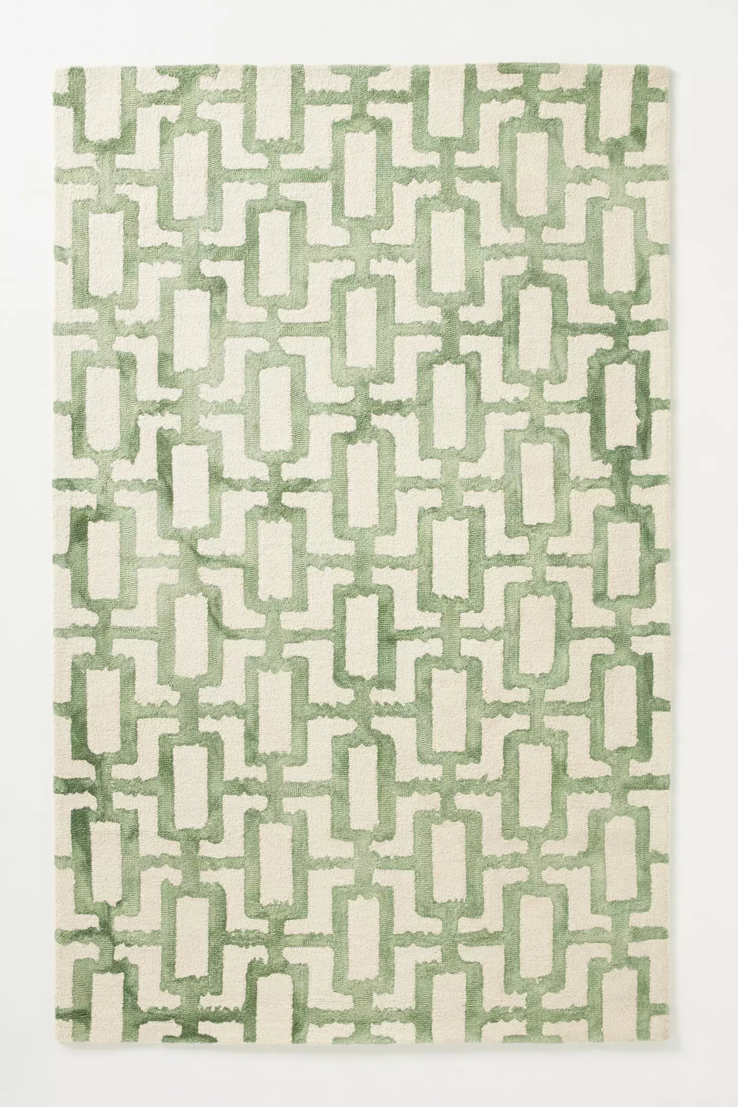 Azula Inspired Green Wool Rug