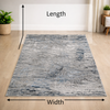 Lara Grey Navy Modern Rug