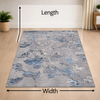Lino Blue Grey Modern Carpet