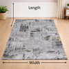 Simo Grey Gold Modern Rug