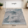 Nari Grey Turquoise Modern Rug