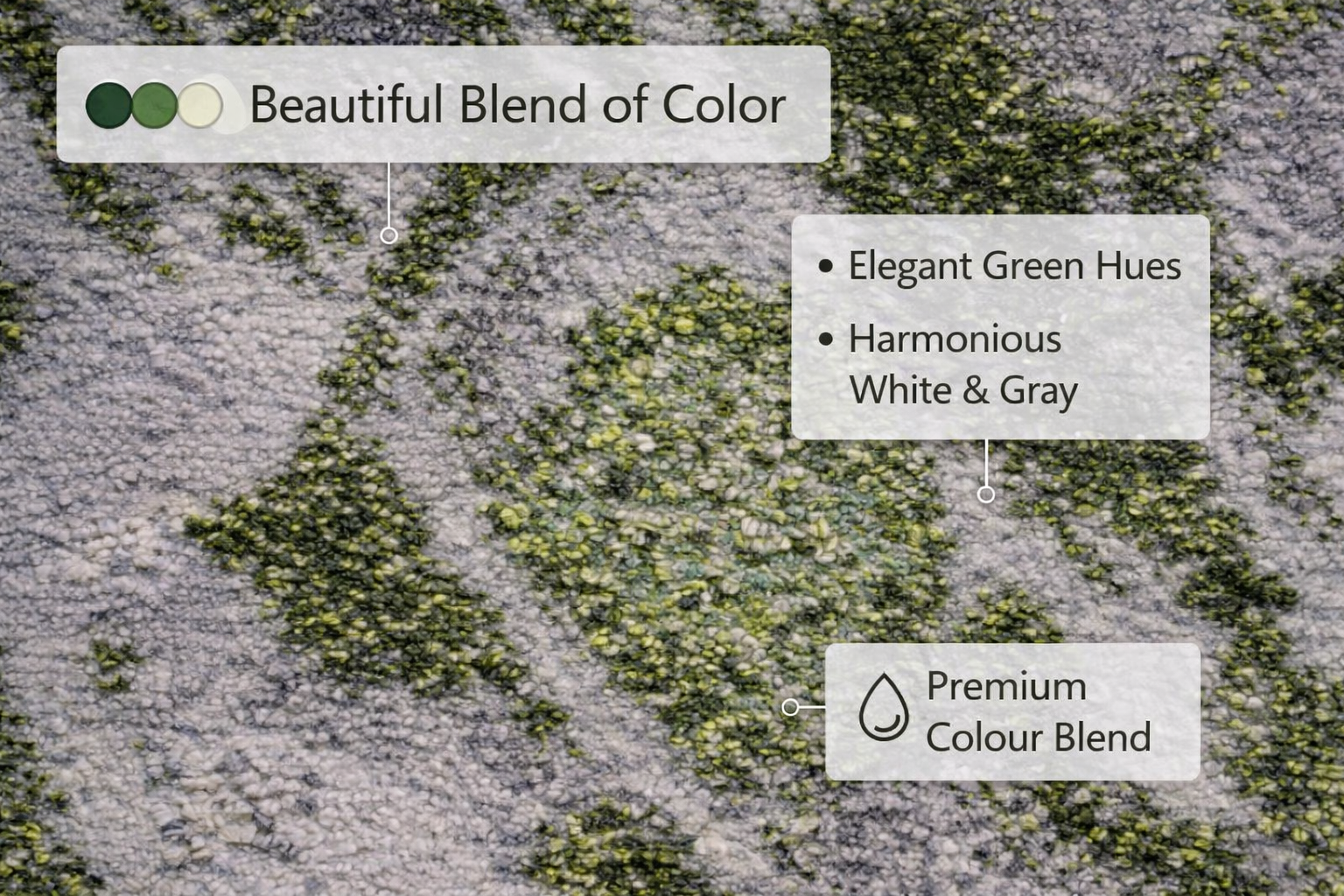 Savo Green Grey Modern Rug