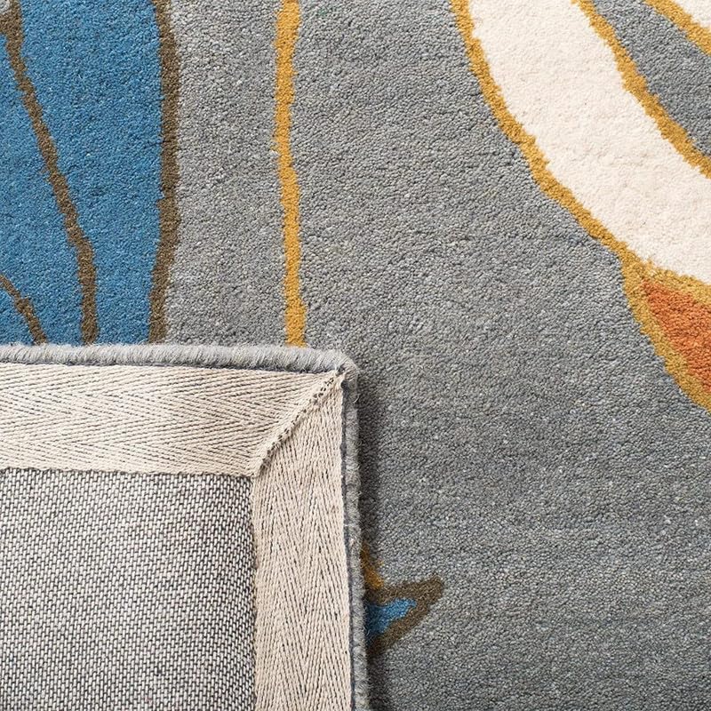 Petaline Contemporary Floral Wool Rug