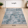 Taro Turquoise Grey Modern Rug