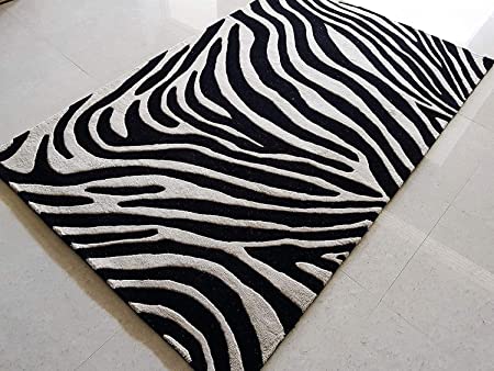 Zahara Zebra Wool Rug