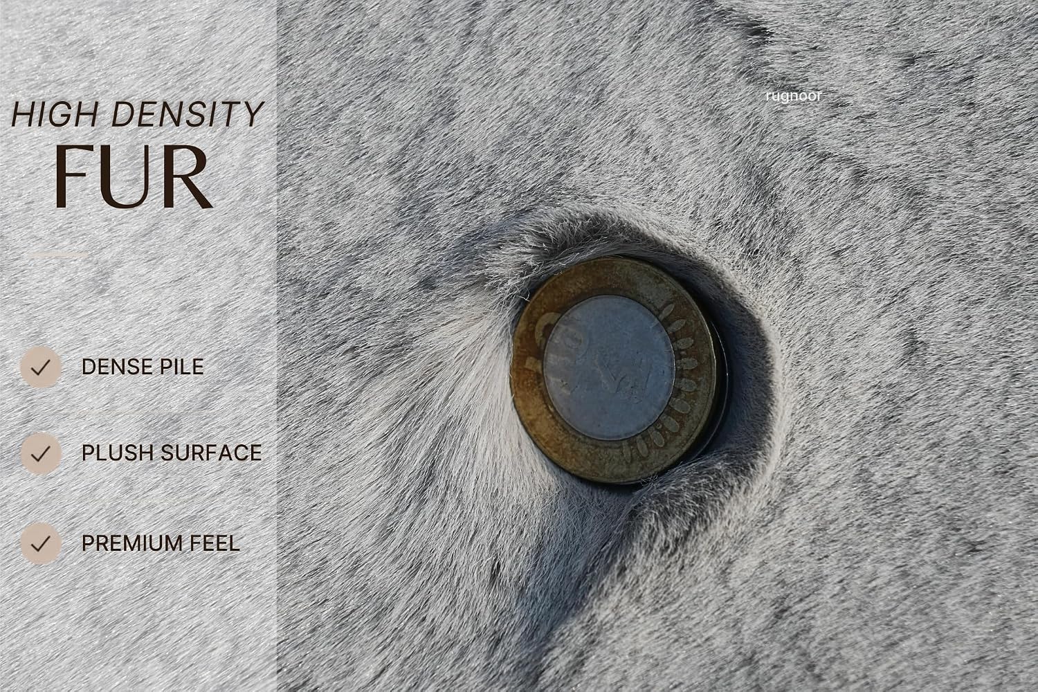Super Soft Light Grey Bedside Runner Carpet