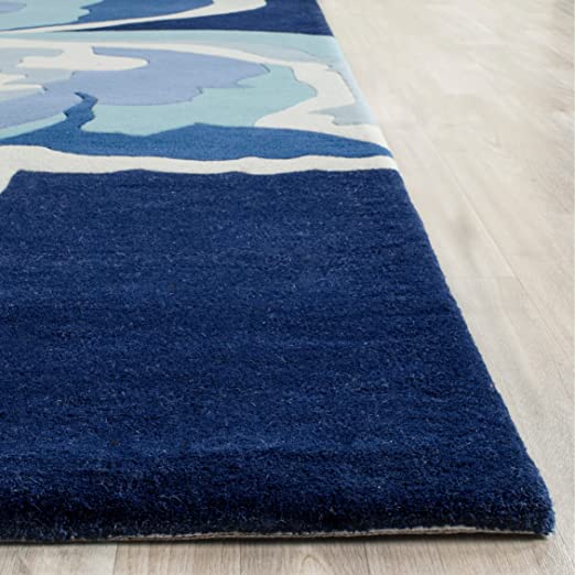 Aquafleur Floral Wool Rug
