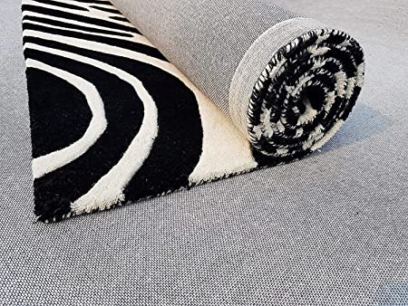 Zebra Pattern Hand Tufted Carpet