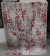 Tio Grey Red Modern Rug