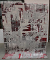 Savi Grey Red Modern Rug