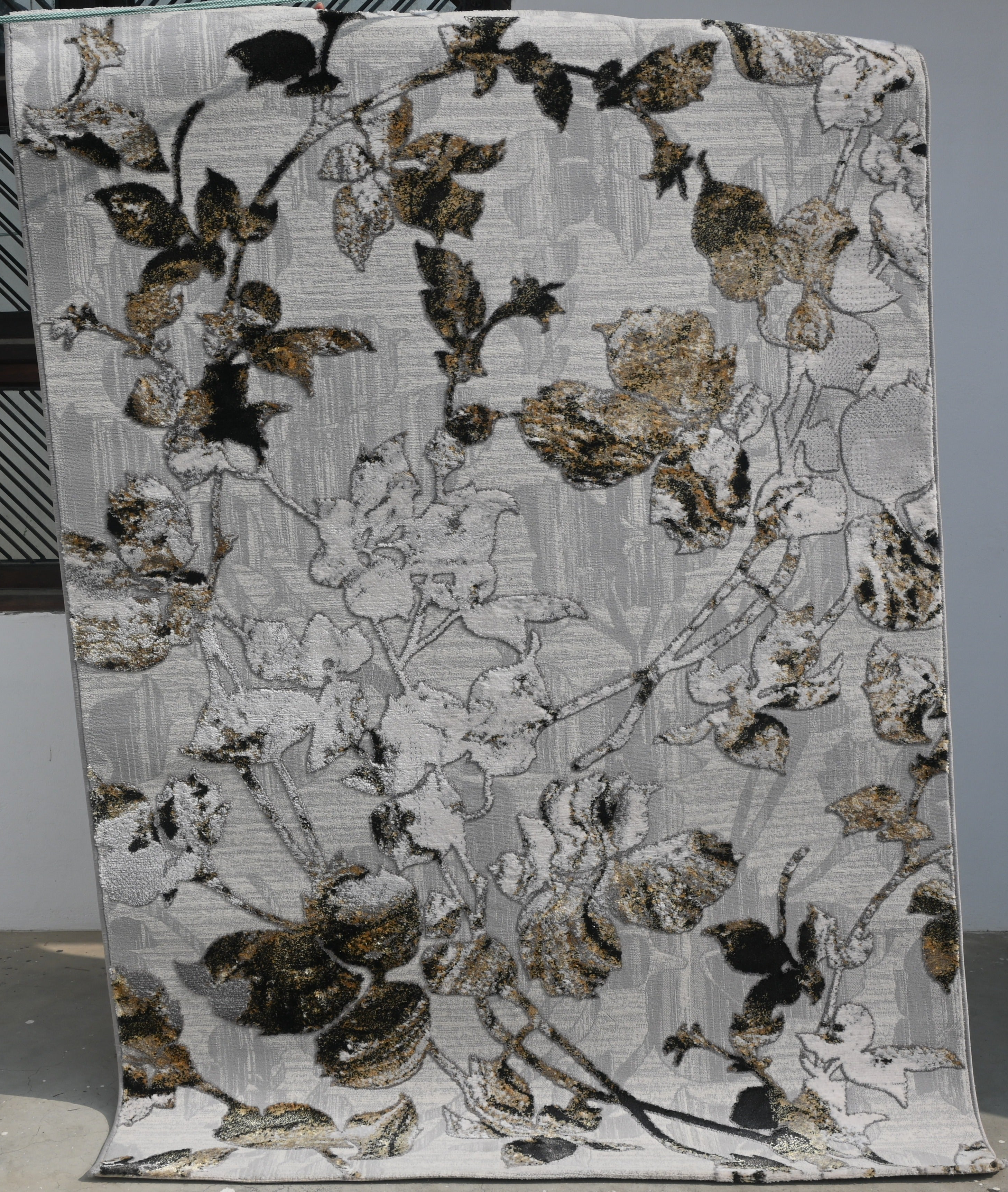 Novo Gold Grey Modern Rug