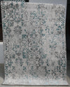 Luno Grey Turquoise Floral Rug