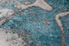 Sera Teal Grey Modern Rug