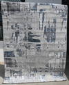 Navi Grey Blue Modern Rug