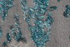 Nari Grey Turquoise Modern Rug