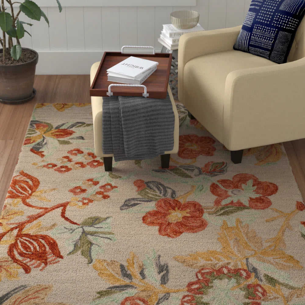 Primrose Floral Hand Tufted Rug
