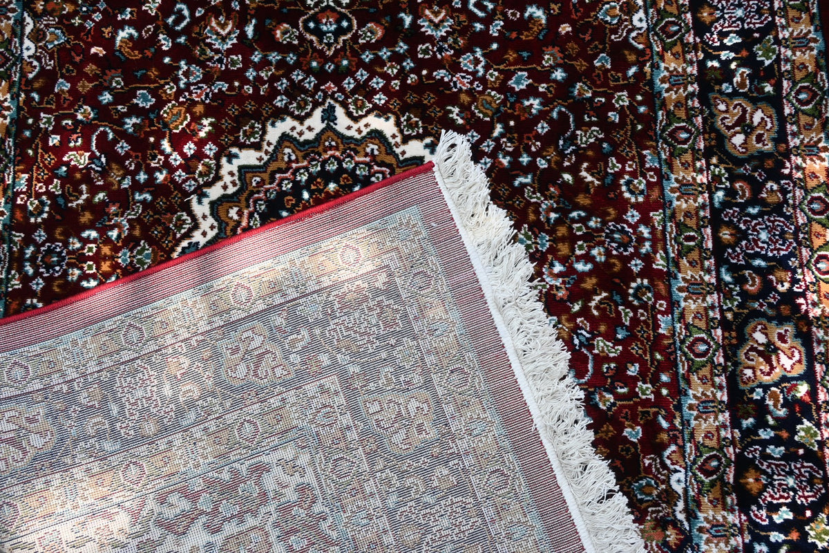 Close-up of Backing of Zebaish Traditional Carpet