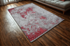 Sero Grey Red Modern Rug