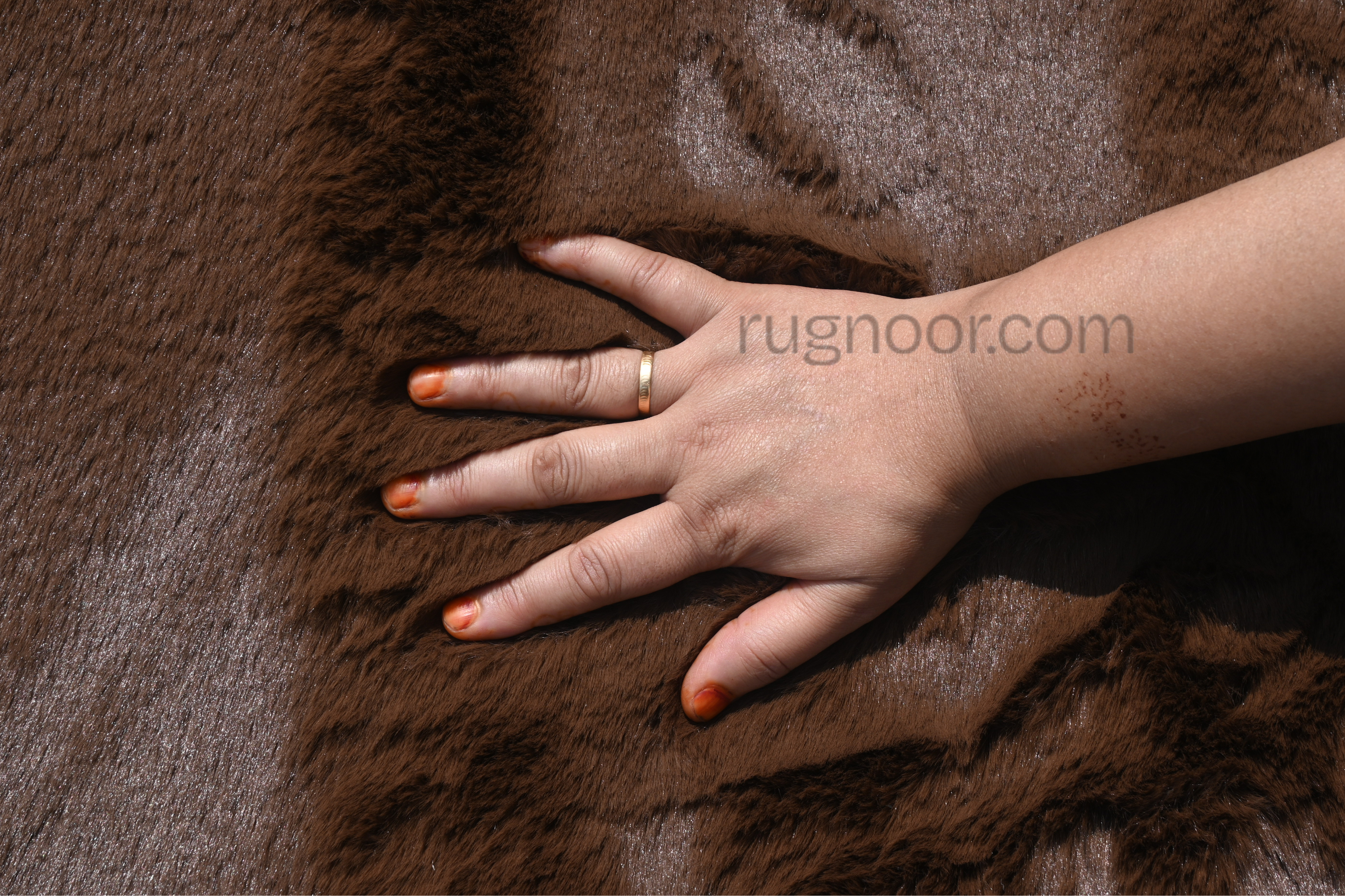 Coffee Brown Fur Rugs
