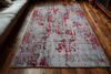 Tio Grey Red Modern Rug