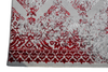 Sero Grey Red Modern Rug