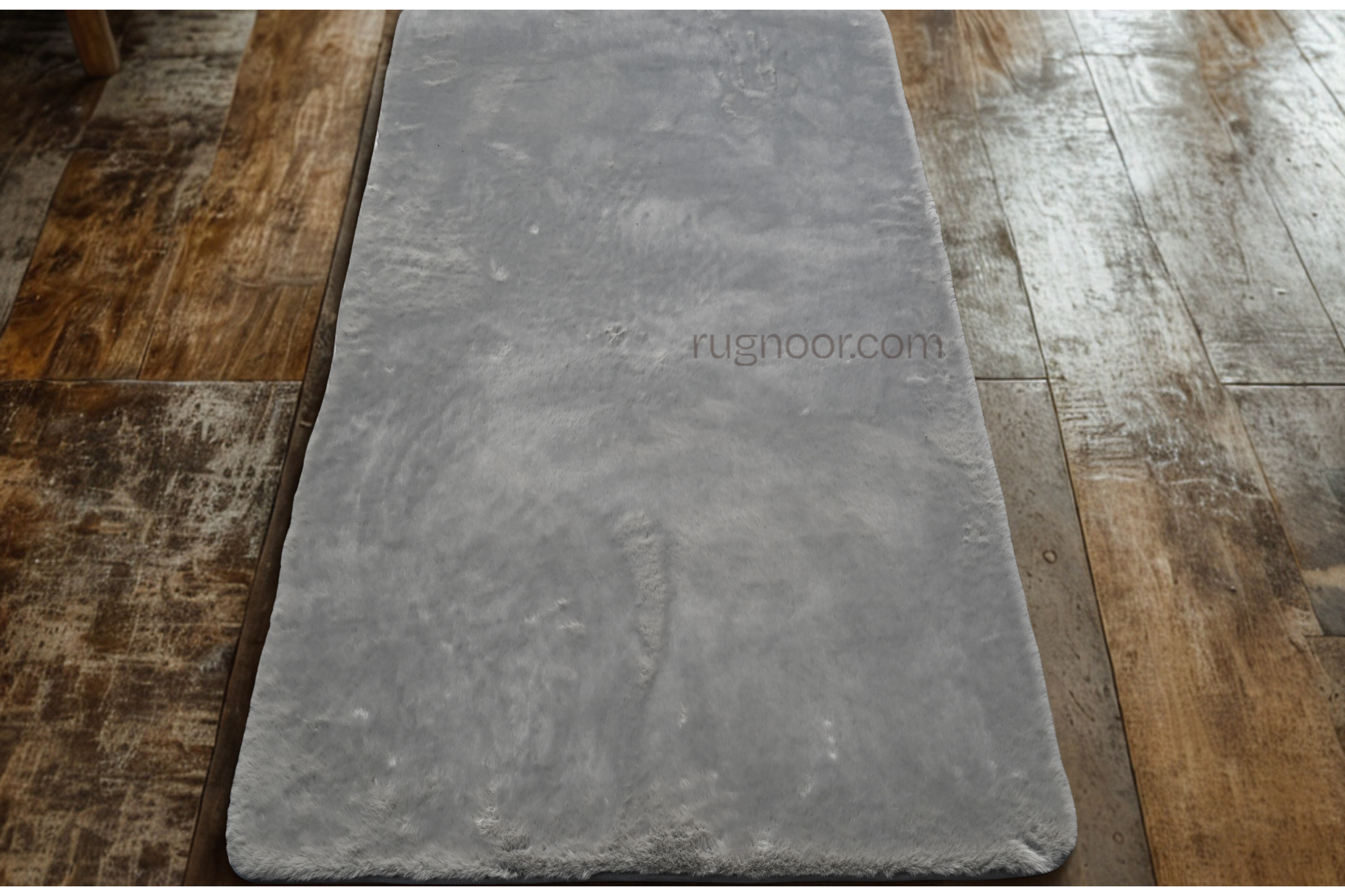 Misty Grey Fur Rugs