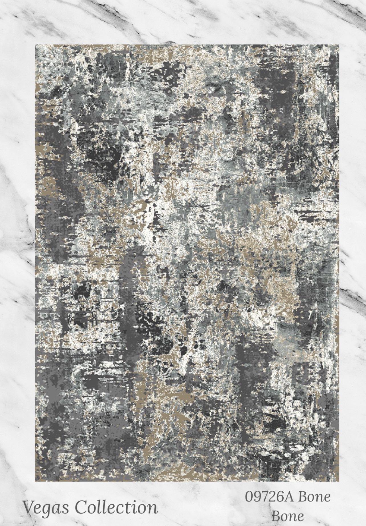 Beige Grey Abstract Modern Rug