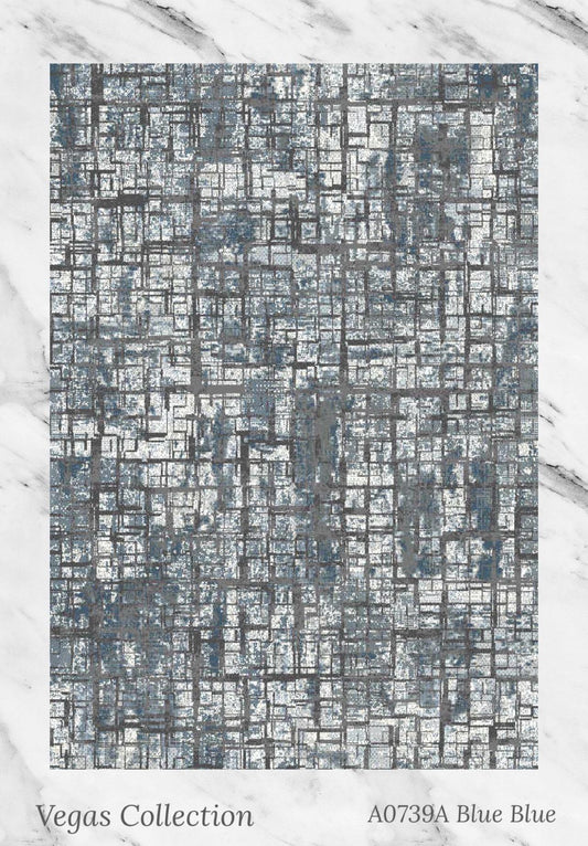 Beige Grey Abstract Modern Rug