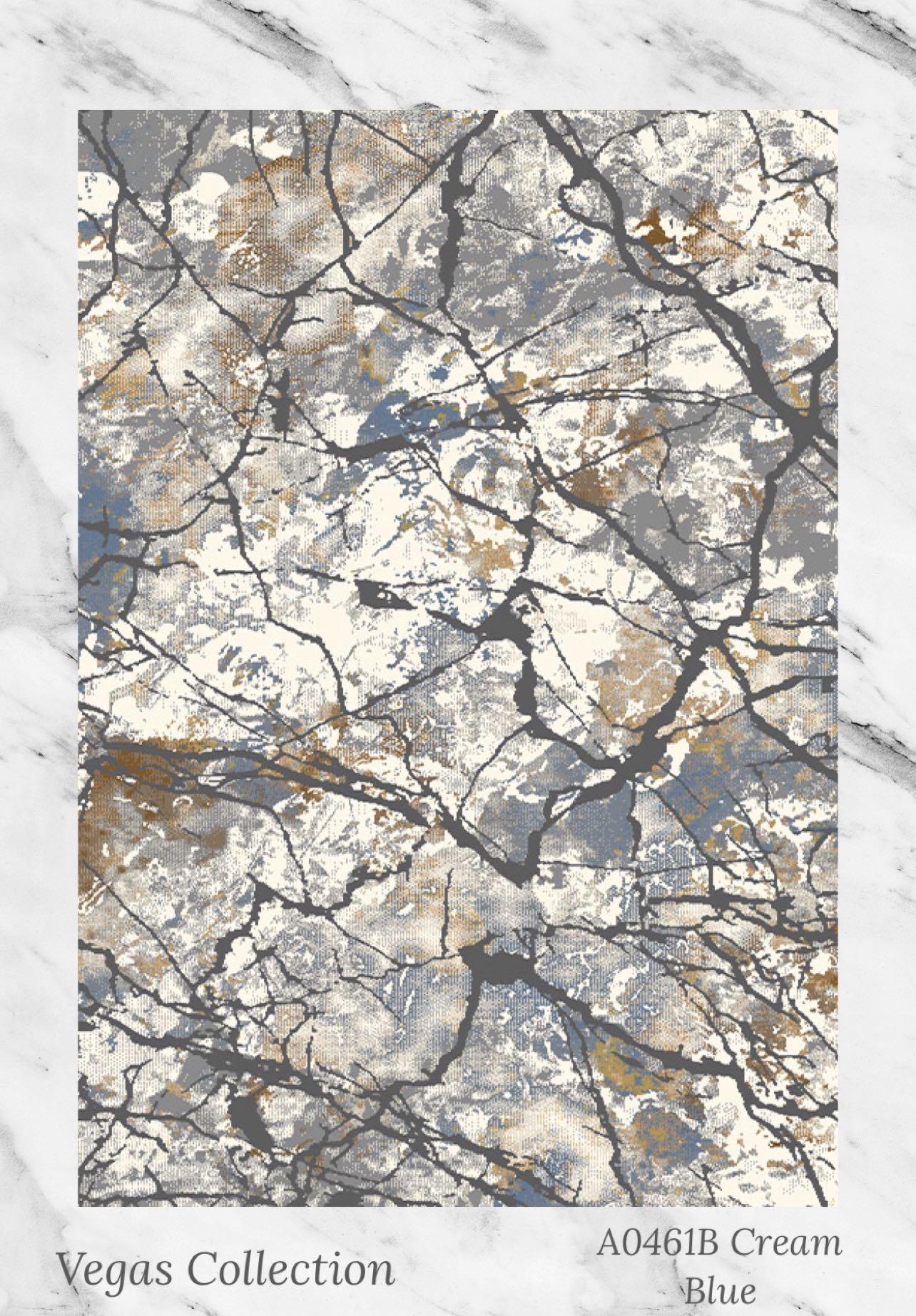 Beige Grey Abstract Modern Rug