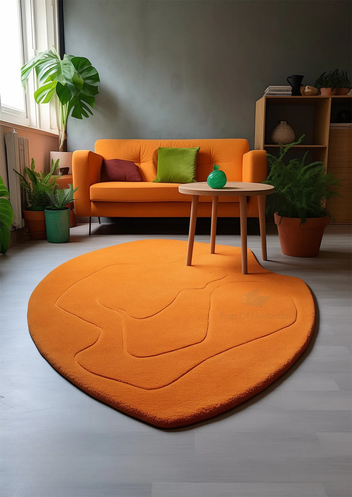 irregular_beige_hand_tufted_rug